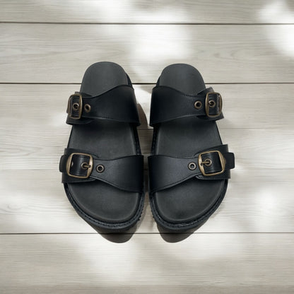 SANDALIA BUCKLED BOLD - MUJER
